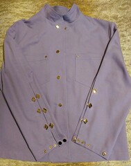 РУБАШКА ДЖИНСОВАЯ с декором (сирень)