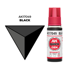 AK Interactive Black Quick Gen - контрастная акриловая краска, 18 мл