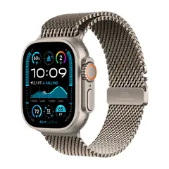 Умные часы Apple Watch Ultra 2 (2024) GPS + Cellular, 49mm, Natural Titanium Case with Natural Titanium Milanese Loop L, (Натуральный титановый)