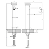 Gessi Origini 66004#726 Смеситель для раковины высокий без донного клапана, в компл с отд вставкой, цвет Warm Bronze Br. PVD