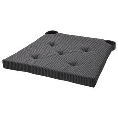 Подушка на стул IKEA JUSTINA (ЮСТИНА), Черный, 42 / 35х40х4 см