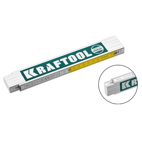 KRAFTOOL PRO-90, 2 м, профессиональный складной деревянный метр (34726)