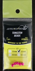 Вольфрамовые головки Anglerfish TUNGSTEN BEADS 3мм 0,2г цвет Розовый Fluo 5шт/уп. продажа от 5 уп.