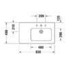 Duravit ME by Starck 2346830000 Раковина мебельная