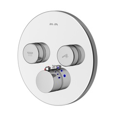 Am.Pm F50A85700 Inspire V2.0. TouchReel смеситель для 2 потребителей с термостатом. монтируемый в стену. х фото