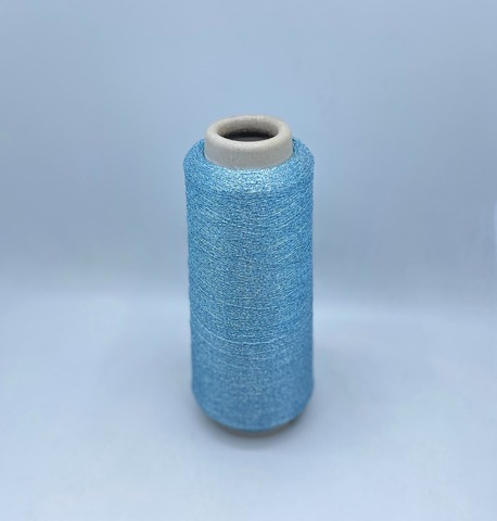 Torcitura di domaso (пр.Италия),art.Tore, 3750 м / 100 гр. 66% вискоза 34% полиэстер( люрекс ), цвет-Голубой(116), арт.30490