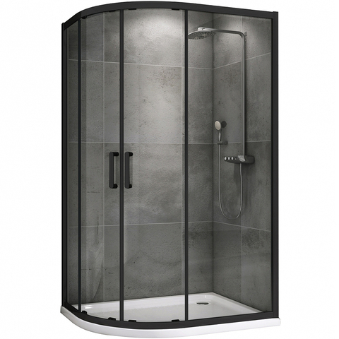 Abber Schwarzer Diamant AG01128B Душевой уголок, 120x80x195, цвет: чёрный