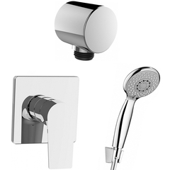Aquanet Static 257148 Душевая система встраиваемая, цвет: хром фото