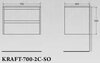 BelBagno Kraft KRAFT-700-2C-SO-RGB Тумба под раковину подвесная, 140x46, цвет: Rovere Galifax Bianco