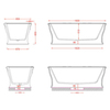ArtCeram Neo ACW003 01 BI Ванна отдельностоящая, 180x85, цвет: белый