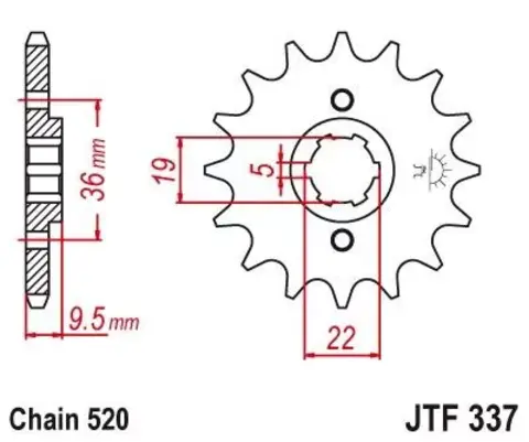 Звезда ведущая JTF337 13