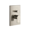 Gessi Emporio Via manzoni 44634#149 Внешние части для настенного смесителя на 2 выхода с переключателем ванна-душ, цвет: Finox Brushed Nickel