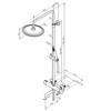 Damixa 936740300 Scandinavian Pure душевая система с ванно душевым смесителем. чёрный