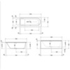 Duravit Darling 700238000000000 Ванна 1600х700 мм, акриловая, прямоугольная встраиваемая или с панелями,с наклоном для спины слева, цвет белый