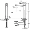 Ideal Standard Tonic II A6328AA Смеситель для раковины-чаши с донным клапаном