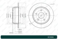 Диск тормозной G-brake  GR-01264