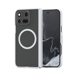 Усиленный чехол с рамками белого цвета и с MagSafe для Google Pixel 11 Pro Fold, серия Expn Series Magnetic от Dux Ducis