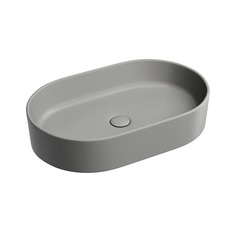 Ceramica Nova Element CN6048MH Умывальник чаша накладная овальная, 60.8x38.5, цвет: антрацит матовый фото