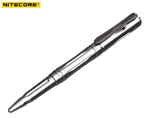 Ручка тактическая Nitecore NTP20 серебристый титан доп.ф.:стеклобой подар.кор.