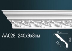 Карниз потолочный гибкий AA028
