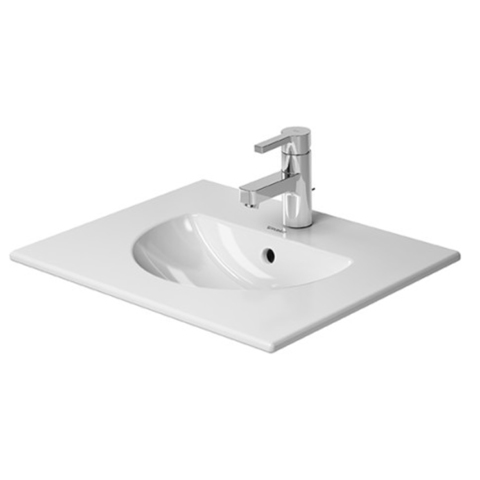 Duravit Darling 499530000 Раковина для мебели с перел., с 1 отв. под смес., 530x430мм, цвет: Белый