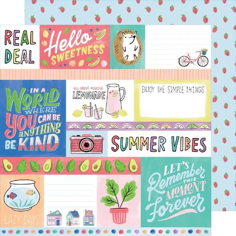 Лист двусторонней бумаги 30х30см -Amy Tan Stay Sweet от American Crafts