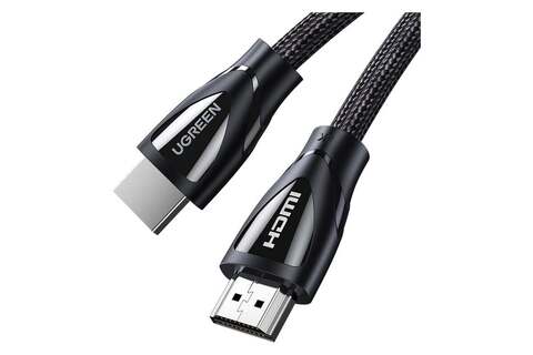Кабель UGREEN HD140 (40300) HDMI 2.1 Male To Male Cable 8K плетен Cable, 0,5 м, черный
