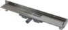 Alcaplast APZ116-1050 Водоотводящий желоб с порогами для цельной решетки и фиксированным воротником к стене