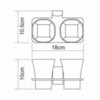 WasserKRAFT Exter K-5228D Стакан, цвет: бронза