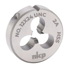 Плашка №12 -24-UNC DINEN22568 HSS 2A 60° 20x7мм NKP 245012N