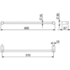 Kludi Vela R 5897939 Полотенцедержатель, цвет: чёрный