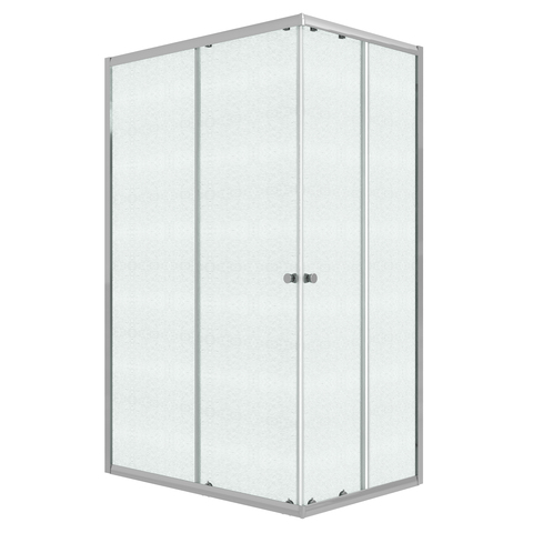 Душевое ограждение Niagara Eco NG-1118-14QMT (110х80х190) прямоугольник,раздвижное,хром,стекло матовое,1 место