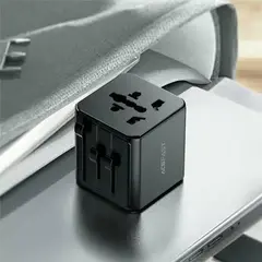 Зарядное устройство ACEFAST Z11 Travel Plug Adapter 2500W EU/UK/US/Aus, черный