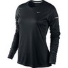 Футболка Nike Miler LS Top (W) /Рубашка беговая чёрная - 1