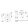 Duravit Darling 499530000 Раковина для мебели с перел., с 1 отв. под смес., 530x430мм, цвет: Белый