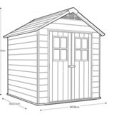 Пластиковый сарай Keter Newton 7,5x7 фута