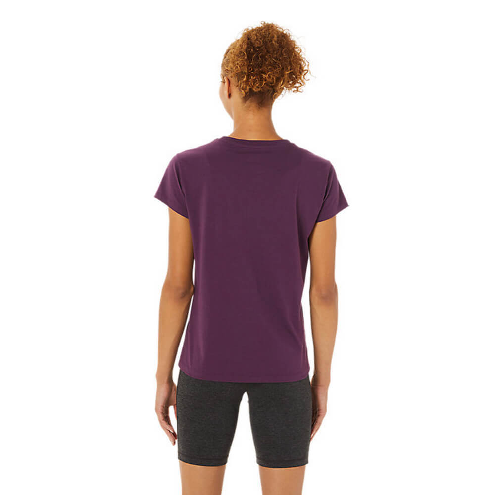 Asics Sakura Flower Tee футболка для бега женская фиолетовая - 3