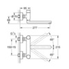 GROHE Eurosmart Cosmopolitan T 36319000 Смеситель для раковины нажимной настенный