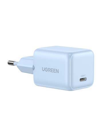 Зарядное устройство UGREEN X512 (55555) Mini 20W USB-C GaN Fast Charger EU голубой
