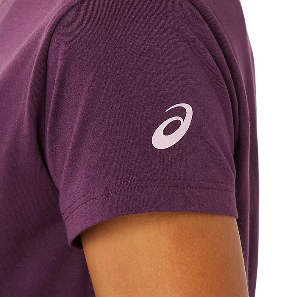 Asics Sakura Flower Tee футболка для бега женская фиолетовая - 5