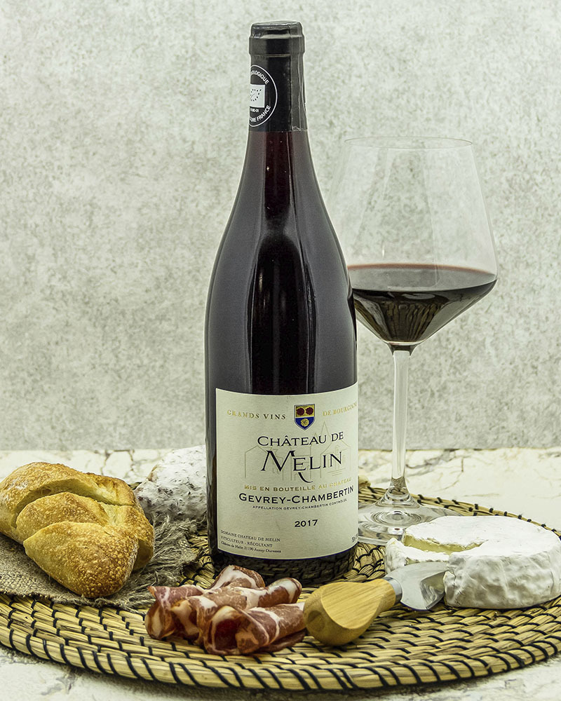 Вино Chateau De Melin Шато де Мелан Жевре Шамбертен Красное Сухое 2017 г.у. 13% 0,75 л, Франция