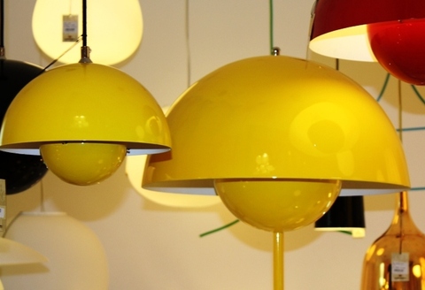 Люстра  Flowerpot by Verner Panton (желтая)