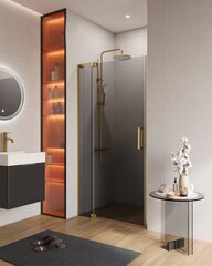 Cezares SLIDER-B-1-100/110-GRIGIO-BORO Душевая дверь, цвет: золото фото