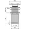 Alcaplast A395B Донный клапан