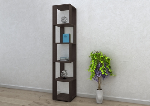 Стеллаж универсальный Floors для хранения вещей, книг, игрушек, для дома и офиса, декор, лдсп, Венге