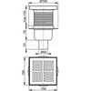 Alcaplast APV6211 Душевой трап свободностоящий