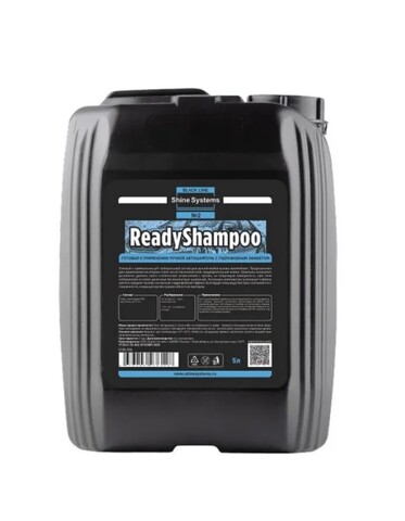 Shine Systems Black Line ReadyShampoo - готовый ручной автошампунь с гидрофобным эффектом, 5 л