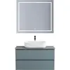 BelBagno KRAFT-800-2C-SO-AO База под раковину подвесная с фрезерованными ручками по всей длине фасада с двумя выкатн. ящ., Голубой Мат., 800x455x500