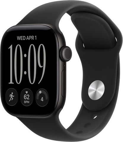 Умные часы Apple Watch Series 12 42 мм Black Aluminum Case with Sport Band (S/M) Черный | Black