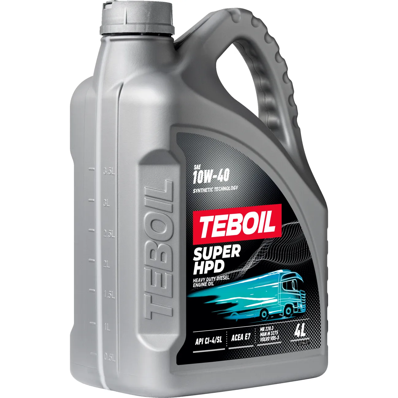 Масло моторное Teboil Super HPD 10W-40 полусинтетическое 4 л.
